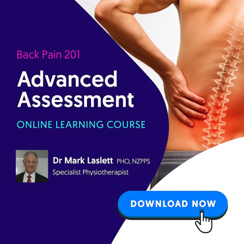 Back Pain 201 Advanced Assessment